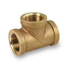 Everflow BRTE0018-NL 1/8 Tee Brass Lead Free  | Midwest Supply Us