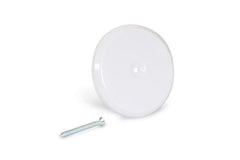 Everflow CC425W EVERFLOW Cleanout coverwall 4-1/4" High Imapct Plastic White #14 Wood Screw  | Midwest Supply Us