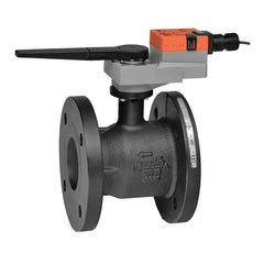 Belimo B6400S-186+GRX24-3 Characterized Control Valve (CCV) | 4" | 2-way | ANSI Class 125 | Cv 186  | Configurable Valve Actuator | Non fail-safe | AC/DC 24 V | On/Off | Floating point  | Midwest Supply Us