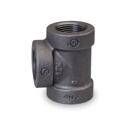 Everflow BT4G 4" Cast Iron Threaded Straight Tee  | Midwest Supply Us