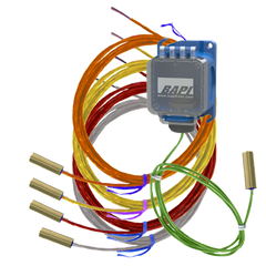 BAPI BA/1K-CPFEP-RED-18"-BBX Concave Remote Probe Temperature Sensors with Colored Cables  | Midwest Supply Us