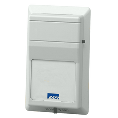 BAPI BA/10K-2-R81L6-P-CG-BW Delta Style Temperature Sensor without Display, Optional Setpoint and Override  | Midwest Supply Us