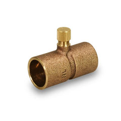 Everflow DCWC0012-NL 1/2" NOM Cast Brass Drain with Cap F X F X C Lead Free  | Midwest Supply Us