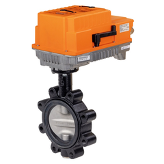Belimo F6150L+PKRXUP-MFT-T Butterfly Valve , 6", 2-way, ANSI Class 125, Cv 2055 Actuator, Electronic fail-safe, AC 24...240 V / DC 24...125 V, 2...10 V, 2x SPDT, Terminals, BACnet MS/TPModbus RTUMP-Bus, MFT/programmable  | Midwest Supply Us
