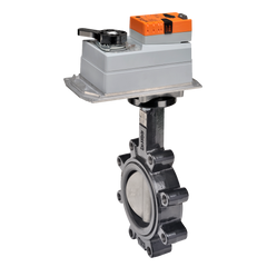 Belimo F6150HDU+DRCX120-3 Butterfly Valve | 6" | 2 Way | 1579 Cv | w/ Non-Spring | 120V | Floating Point  | Midwest Supply Us