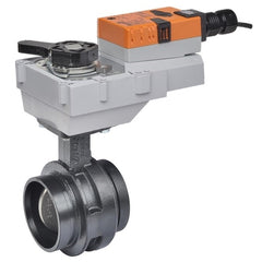 Belimo F680VIC+GRCX24-3-T Butterfly Valve (BFV), 3", 2-way, ANSI Class Grooved AWWA, Cv 440 | Valve Actuator, Non fail-safe, AC/DC 24 V, On/Off, Floating point, terminals  | Midwest Supply Us
