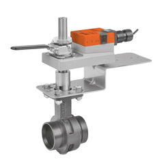 Belimo F680VIC+GMCX120-SR-T-X1 Butterfly Valve - VIC (BFV), 3", 2-way, ANSI ClassGrooved AWWA | Valve Actuator, Non fail-safe, AC100-240V, modulating  | Midwest Supply Us