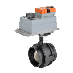 Belimo F6150VIC+DRB24-MFT-T Butterfly Valve - VIC (BFV), 6", 2-way, ANSI ClassGrooved AWWA | Valve Actuator, Non fail-safe, AC/DC 24V, 2-10V, terminals  | Midwest Supply Us