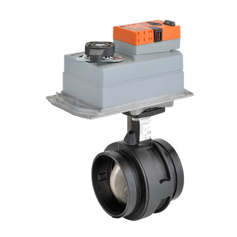 Belimo F6150VIC+DRCX24-3-T Butterfly Valve | 6" | 2 Way | 1800 Cv | w/ Non-Spring | 24V | Floating  | Midwest Supply Us
