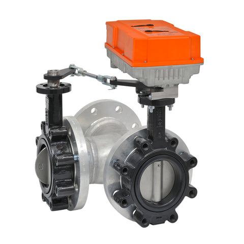 Belimo F7250L+PRXUP-3-T-250 Butterfly Valve | 10" | 3 Way | 5340 Cv | w/Non-Spring | 24 -240V | On/Off  | Midwest Supply Us