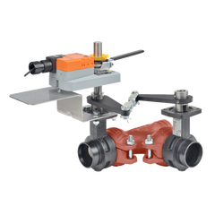 Belimo F750VIC+GMCX120-SR-T-X1 Butterfly Valve - VIC (BFV), 2", 3-way, ANSI ClassGrooved AWWA | Valve Actuator, Non fail-safe, AC100-240V, modulating  | Midwest Supply Us