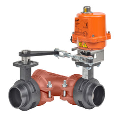 Belimo F7150VIC+SY4-110 Butterfly Valve | 6" | 3 Way | 1800Cv | w/ Non-Spring | 120V | On/Off | SW | NEMA 4XH  | Midwest Supply Us