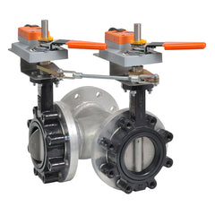 Belimo F7100-300SHP+2*GKX24-MFT-X1 Butterfly Valve | 4" | 3 Way | 435Cv | w/ Electronic Fail-Safe | 24V | MFT  | Midwest Supply Us