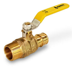 Everflow FMBL-034-NL 3/4" F1960 PEX X 1" MIP Brass Ball Valve Lead Free  | Midwest Supply Us