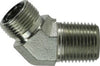 FS250388 | 13/16-16X1/2 (M ORFS X M NPT 45 ELBOW), Hydraulic, O-Ring Face Seal Adapters, O Ring Face Seal to Pipe Elbow 45 | Midland Metal Mfg.