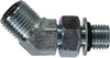 FS680288 | 13/16-16X3/4-16 (M ORFS X M ORB 45 EL), Hydraulic, O-Ring Face Seal Adapters, O Ring Face Seal to O Ring Elbow 45 | Midland Metal Mfg.