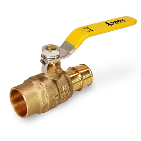 Everflow FSBL-001-NL 1" F1960 PEX X 1" SWT Ball Valve Lead Free  | Midwest Supply Us