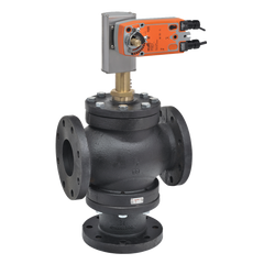 Belimo G7100DS+AFX24-MFT95-X1 Globe Valve | 4" | 3 Way | 154 Cv | w/ Spg Rtn | 24V | MFT  | Midwest Supply Us