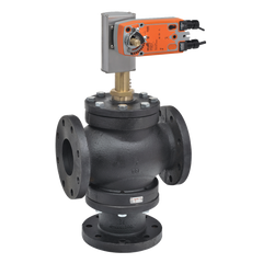 Belimo G7100DS+AFBUP-X1 Globe Valve | 4" | 3 Way | 154 Cv | w/ Spg Rtn | 24 -240V | On/Off  | Midwest Supply Us