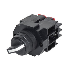 C3 Controls HSSO2-SLGY-CBFSR/CBFSR HSSO2-SLGY-CBFSR/CBFSR - 30mm Non-Illuminated Selector Switch, 2-Pos./Maintained, Black Polyester Clamp Ring, Lever Handle, Grey, NO&NC, NO&NC  | Midwest Supply Us