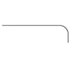 Everflow E-01451P EVERFLOW 5' L-TYPE 1 PIECE SHOWER ROD FRAME *Mounting Kit Sold Separately* E-01451P-S  | Midwest Supply Us