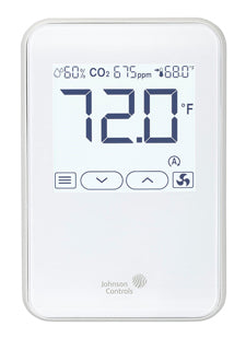 Johnson Controls NSB8BTN240-0 Temp | LCD Display | White | JCI Branded  | Midwest Supply Us