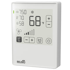 Belimo 22RT-5900D Room sensor Temperature active | NFC | 0...5 V | 0...10 V | 2...10 V | MP-Bus | ePaper touch display and LED | PC | white | RAL 9003  | Midwest Supply Us