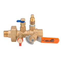 Belimo PPLJ11B 1½" x 1" FNPT x MNPT Manual Balance Valve, Cv 57.0, 12.8 - 38.0 GPM  | Midwest Supply Us