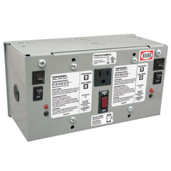 Functional Devices PSH75A75AWB10 Enc Dual 75VA multi-tap to 24Vac UL Class 2 pwr supp sec wires 10A main breaker  | Midwest Supply Us