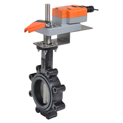 Belimo EXT-LD14103BE1AX+GKB24-3-X1 Potable Water Valve (BV), 3.0", 2-way, ANSI Class Consistent with 125, Cv 302 |Valve Actuator, Electronic fail-safe, AC 24 V, On/Off, Floating point  | Midwest Supply Us