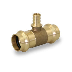 Everflow PXPRT1503 1-1/2" PRESS x 1" PEX F1807 TEE LEAD FREE BRASS  | Midwest Supply Us