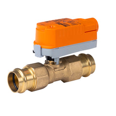 Belimo Z2100QPF-K+CQKB24-SR-RL ZoneTight™ (QCV), Press Fit, 1", 2-way, Cv 8.2 |Valve Actuator, Electronic fail-safe, AC/DC 24 V, 2...10 V, Normally Closed, Fail-safe position Open, modulating  | Midwest Supply Us