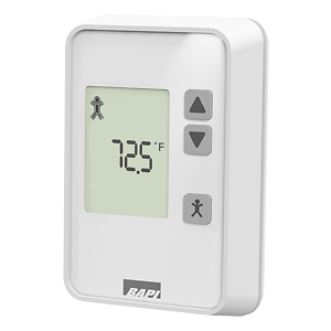 BAPI BA/TQC-D-2-C00-N BAPI-Stat "Quantum" Temperature Sensor with Display and Pushbutton Setpoint  | Midwest Supply Us