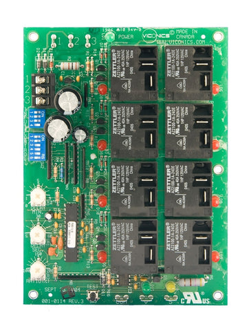 Viconics R851V-8 Step controller, 8 stages (AC/DC isolated outputs) with vernier output for heaters  | Midwest Supply Us