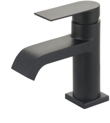 Everflow RAX-V11MB Reuss Axio Single Handle Lav Faucet Curved Spout Matte Black  | Midwest Supply Us