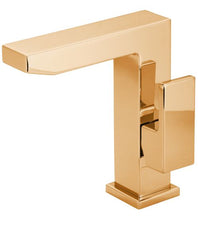 Everflow RAX-V14BG Reuss Axio Single Handle Lav Faucet Side Handle Brushed Gold  | Midwest Supply Us