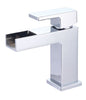 RAX-V40C | Reuss Axio Single Handle Lav Faucet Waterfall Chrome Deck | Everflow