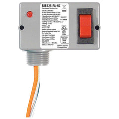 Functional Devices RIB12S-FA-NC Enclosed Relay 10A, SPST W/override sw, Polarized 12Vdc, 12Vac, NC Contacts  | Midwest Supply Us