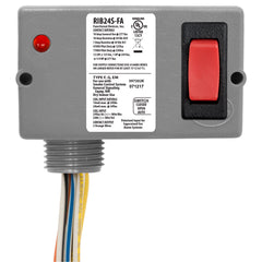 Functional Devices RIB24S-FA Enclosed Relay, 10A, SPST W/override sw, Polarized 24Vdc, 24Vac  | Midwest Supply Us