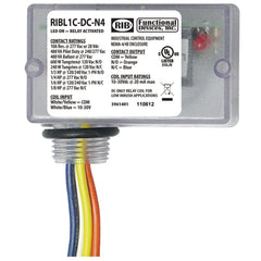 Functional Devices RIBL1C-DC-N4 Low-inrush Enclosed Relay NEMA4/4X 10Amp SPDT 10-30Vdc  | Midwest Supply Us