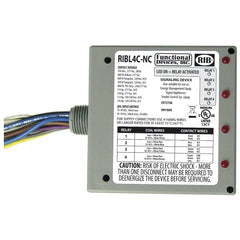 Functional Devices RIBL4C-NC Enclosed Relays 10Amp 3 SPST-NC + 1 SPDT 10-30Vac/dc  | Midwest Supply Us