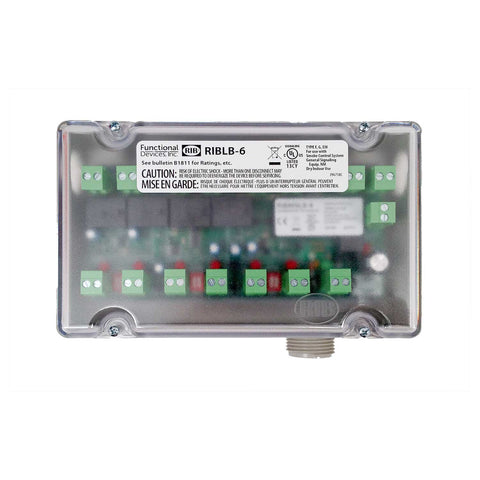Functional Devices RIBLB-6 Enclosed RIB logic board, 6-inputs  | Midwest Supply Us