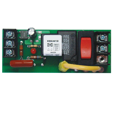 Functional Devices RIBM2401SB Panel Relay 4.00x1.60in 20Amp SPST + Override 24Vac/dc/120Vac  | Midwest Supply Us