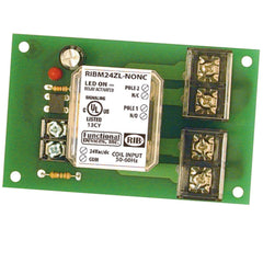 Functional Devices RIBM24ZL-NONC Panel Relay 4in 30Amp DPST-NONC 24Vac/dc  | Midwest Supply Us