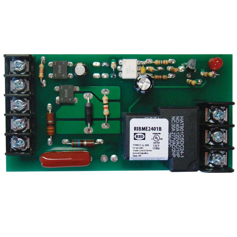 Functional Devices RIBME2401B Panel Relay 4.00x2.05in 20Amp SPDT 24Vac/dc/120Vac power + 5-30Vac/dc control  | Midwest Supply Us