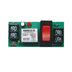 Functional Devices RIBMN12S-FA Panel Relay 2.75x1.25in 15Amp SPST + Override polarized 12Vdc/12Vac  | Midwest Supply Us