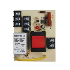Functional Devices RIBMNU1SM-250 Panel Relay 2.75x3.40in 250V 15Amp SPST+ Override + monitor 10-30Vac/dc/120Vac  | Midwest Supply Us