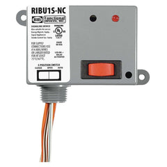 Functional Devices RIBU1S-NC Enclosed Relay 10Amp SPST-NC + Override 10-30Vac/dc/120Vac  | Midwest Supply Us