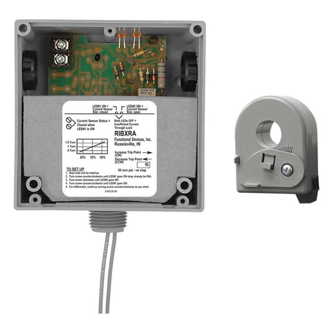 Functional Devices RIBXRA Enclosed Solid-Core AC Sensor, Adjustable  | Midwest Supply Us