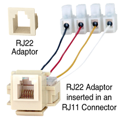 BAPI BA/RJ22L RJ22 Jack Adaptor (RJ11 to RJ22) - RJ22L  | Midwest Supply Us